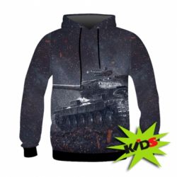 Детское 3D худи Dark tank - PrintSalon