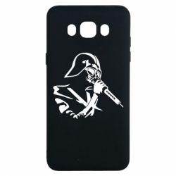 Чехол для Samsung J7 2016 Дарт Вейдер караоке - PrintSalon