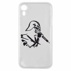 Чехол для iPhone XR Дарт Вейдер караоке - PrintSalon