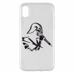 Чехол для iPhone X/Xs Дарт Вейдер караоке - PrintSalon