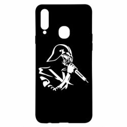 Чехол для Samsung A20s Дарт Вейдер караоке - PrintSalon