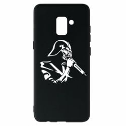 Чехол для Samsung A8+ 2018 Дарт Вейдер караоке - PrintSalon