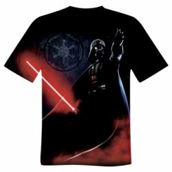 Мужская футболка 3D Darth Vader Dark Side-PrintSalon Мужская футболка 3D Darth Vader Dark Side