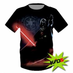Дитяча 3D футболка Darth Vader Dark Side - PrintSalon