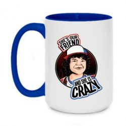 Чашка двухцветная 420ml Дастин очень странные дела арт - PrintSalon