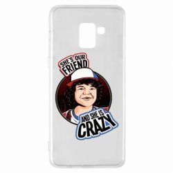 Чехол для Samsung A8+ 2018 Дастин очень странные дела арт - PrintSalon