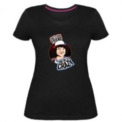 Женская премиум футболка Дастин очень странные дела арт - PrintSalon