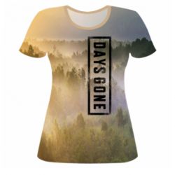 Женская футболка 3D Days gone and nature - PrintSalon