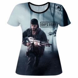 Женская футболка 3D Days gone run - PrintSalon