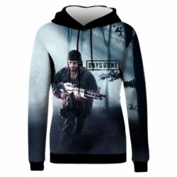 Женское 3D худи Days gone run - PrintSalon