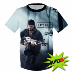 Детская 3D футболка Days gone run - PrintSalon