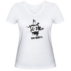 Жіноча футболка з V-подібним вирізом DC Shoes - PrintSalon