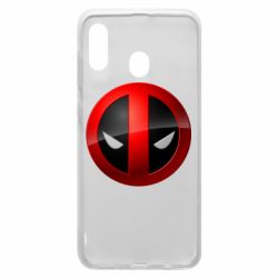 Чохол для Samsung A20 Deadpool Logo-PrintSalon Чохол для Samsung A20 Deadpool Logo