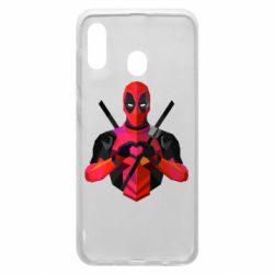 Чохол для Samsung A20 Deadpool Love-PrintSalon Чохол для Samsung A20 Deadpool Love
