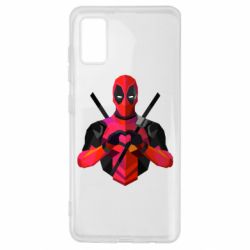 Чехол для Samsung A41 Deadpool Love-PrintSalon Чехол для Samsung A41 Deadpool Love