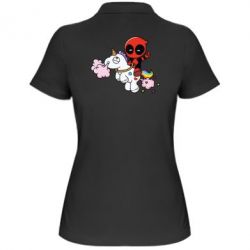 Жіноче поло Deadpool on the unicorn - PrintSalon