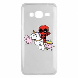 Чохол для Samsung J3 2016 Deadpool on the unicorn - PrintSalon