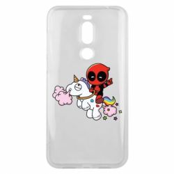 Чохол для Meizu X8 Deadpool on the unicorn - PrintSalon