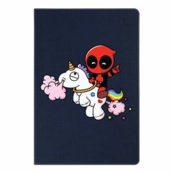 Блокнот з принтом Deadpool on the unicorn - PrintSalon