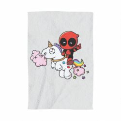 Рушник з принтом Deadpool on the unicorn - PrintSalon
