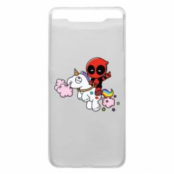 Чохол для Samsung A80 Deadpool on the unicorn - PrintSalon
