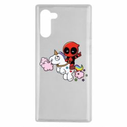 Чохол для Samsung Note 10 Deadpool on the unicorn