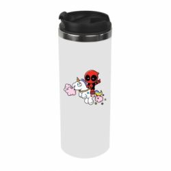 Термокружка Deadpool on the unicorn - PrintSalon