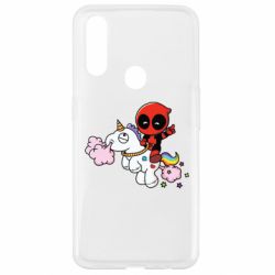 Чохол для Oppo A31 Deadpool on the unicorn - PrintSalon