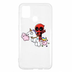 Чохол для Samsung M31 Deadpool on the unicorn - PrintSalon