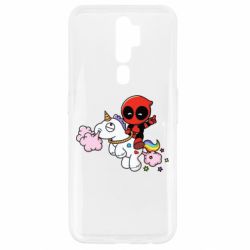 Чехол для Oppo A5/A9 2020 Deadpool on the unicorn
