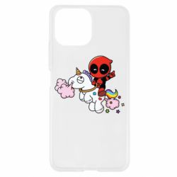 Чохол для Xiaomi Mi11 Lite Deadpool on the unicorn - PrintSalon
