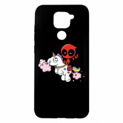 Чохол для Xiaomi Redmi Note 9 / Redmi 10X Deadpool on the unicorn - PrintSalon