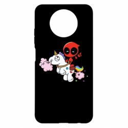 Чехол для Xiaomi Redmi Note 9 5G/Redmi Note 9T Deadpool on the unicorn