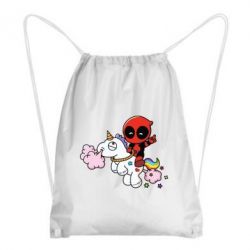 Рюкзак-мішок Deadpool on the unicorn - PrintSalon