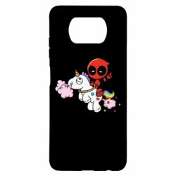 Чохол для Xiaomi Poco X3 Deadpool on the unicorn - PrintSalon