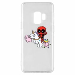 Чехол для Samsung S9 Deadpool on the unicorn-PrintSalon Чехол для Samsung S9 Deadpool on the unicorn