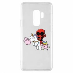 Чохол для Samsung S9+ Deadpool on the unicorn - PrintSalon