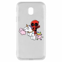 Чохол для Samsung J3 2017 Deadpool on the unicorn - PrintSalon
