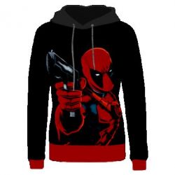 Жіноче 3D худі Deadpool shoots-PrintSalon Жіноче 3D худі Deadpool shoots