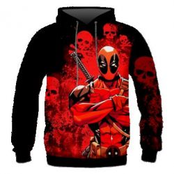 Мужское 3D худи Deadpool - PrintSalon