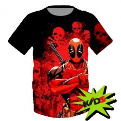 Детская 3D футболка Deadpool - PrintSalon