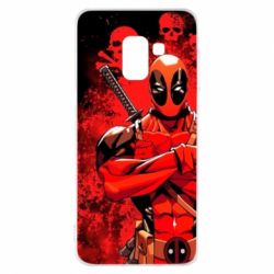 Чехол для Samsung A8 2018 Deadpool - PrintSalon