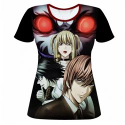 Жіноча 3D футболка Death Note heroes - PrintSalon