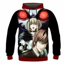 Чоловіче 3D худі Death Note heroes - PrintSalon