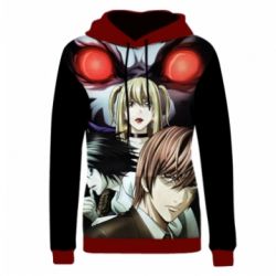 Жіноче 3D худі Death Note heroes-PrintSalon Жіноче 3D худі Death Note heroes