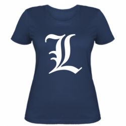 Жіноча футболка Death Note minimal logo - PrintSalon