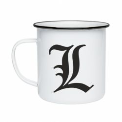 Кружка емальована Death Note minimal logo - PrintSalon