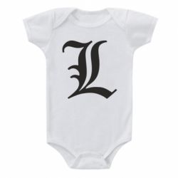 Дитячий бодік Death Note minimal logo - PrintSalon