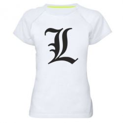 Жіноча футболка для спорту Death Note minimal logo - PrintSalon