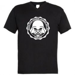 Мужская футболка  с V-образным вырезом Death Star Academy - PrintSalon